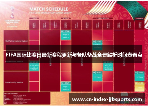 FIFA国际比赛日最新赛程更新与各队备战全景解析时间表看点 FIFA国际比赛日最新赛程更新与各队备战全景解析时间表看点